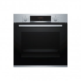 Bosch HBS573BS0B 59.4cm Built In Electric Single Oven with 3D Hot Air - Stainless Steel